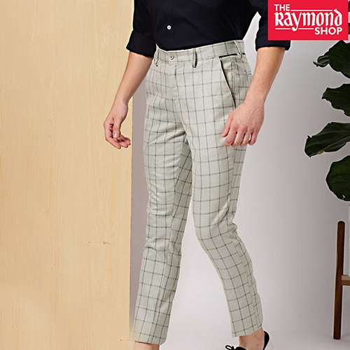 36 And 38 Blue Raymond Slim Fit Trouser at Rs 3399/piece in Bengaluru | ID:  18914477733